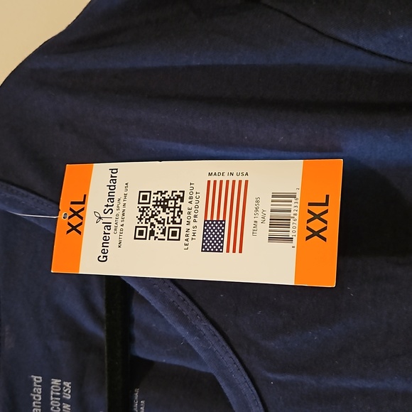 General Standard Navy Blue Tee Size 2XL - Picture 6 of 6